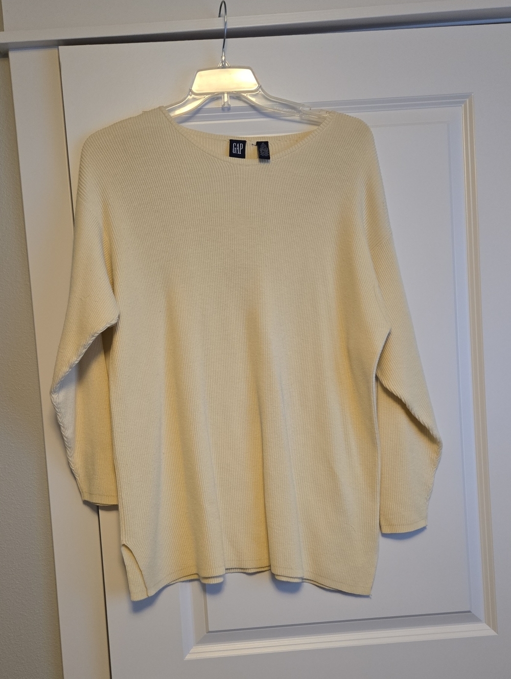 GAP Soft Cream Tunic Ribbed Pullover
